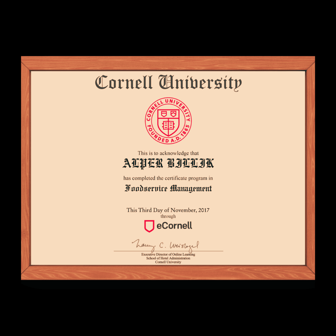 Foodservice Management — Cornell