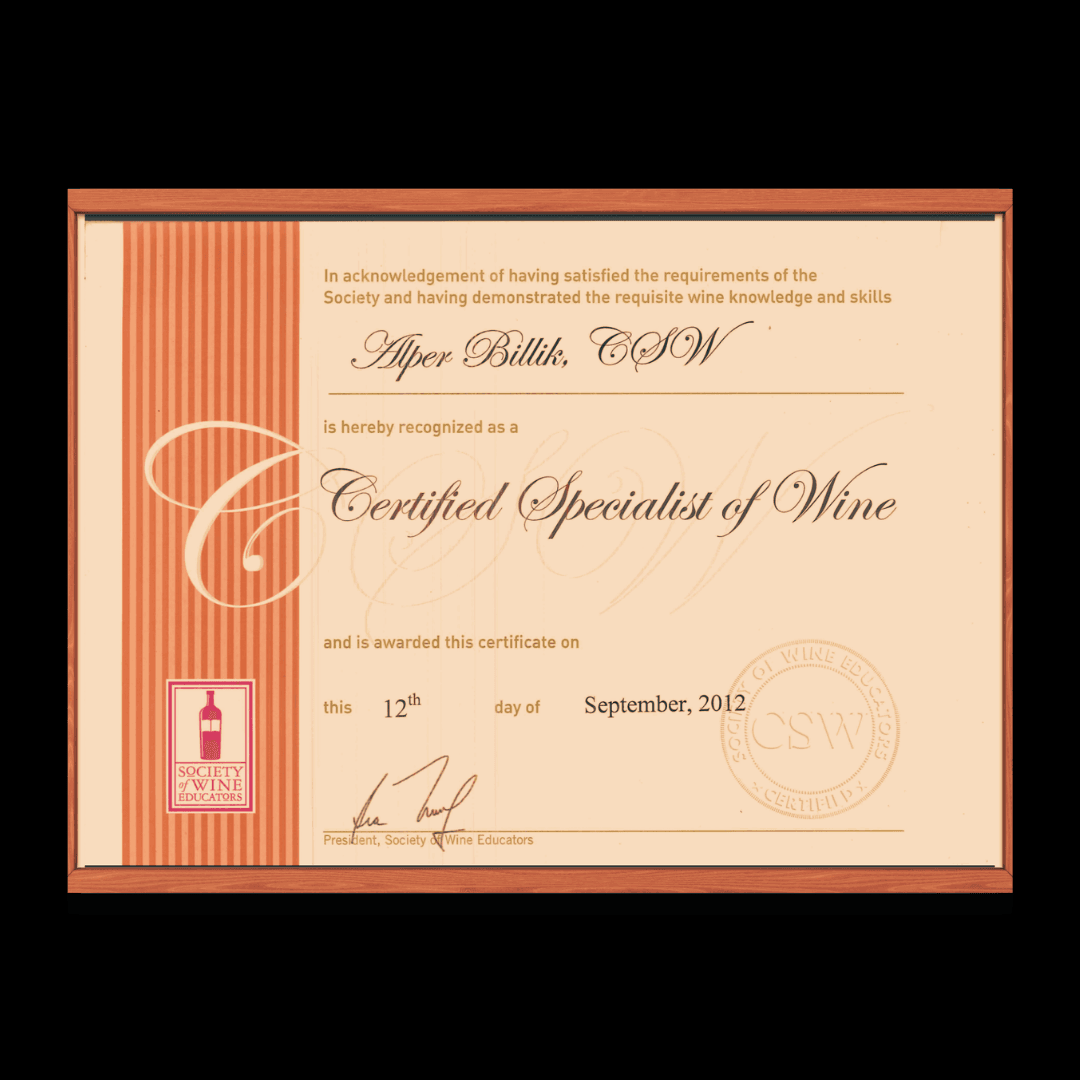 Certified Specialist of Wine