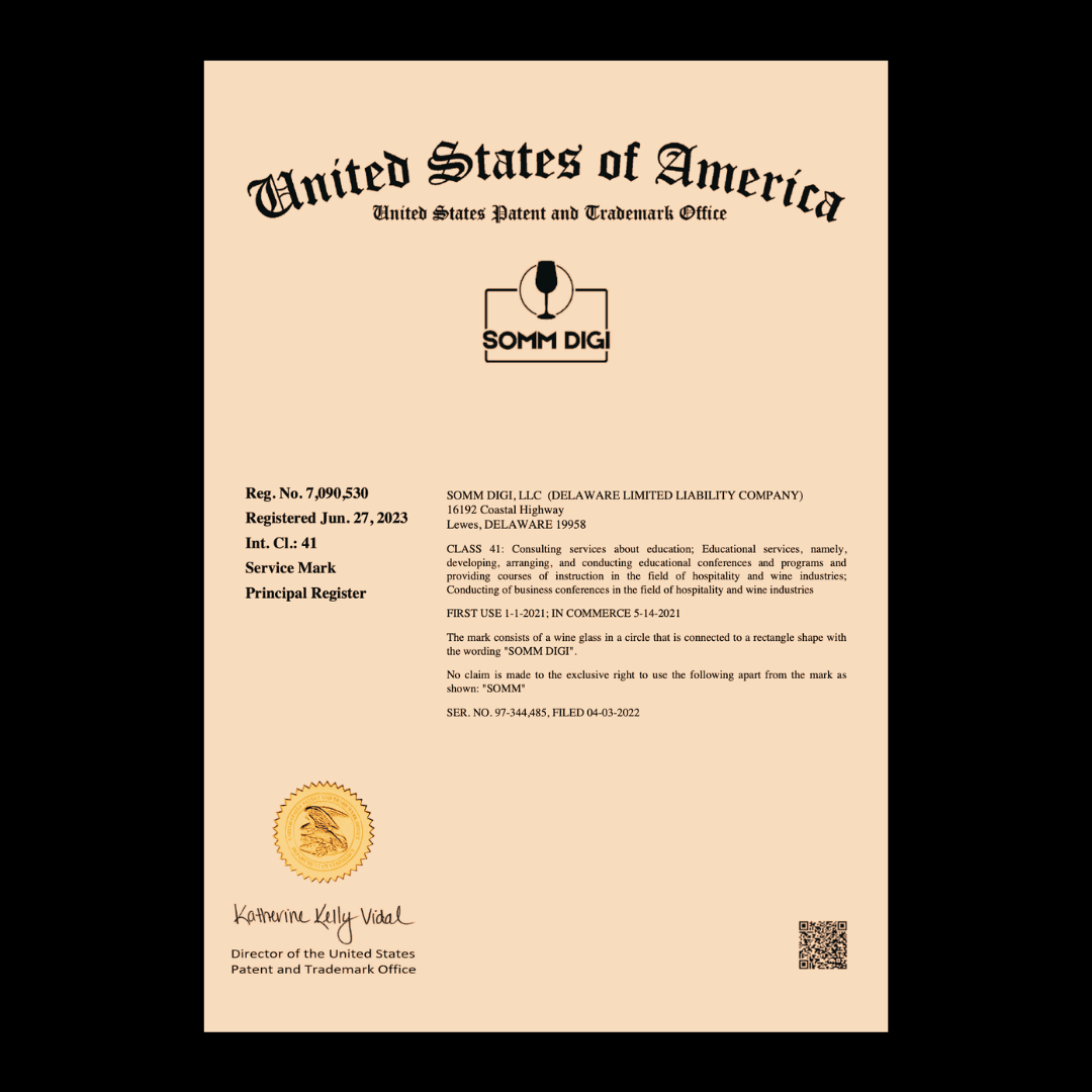 SOMM DIGI® — U.S. Patent & Trademark Office